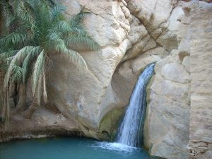 skalny wodospad w Tunezji